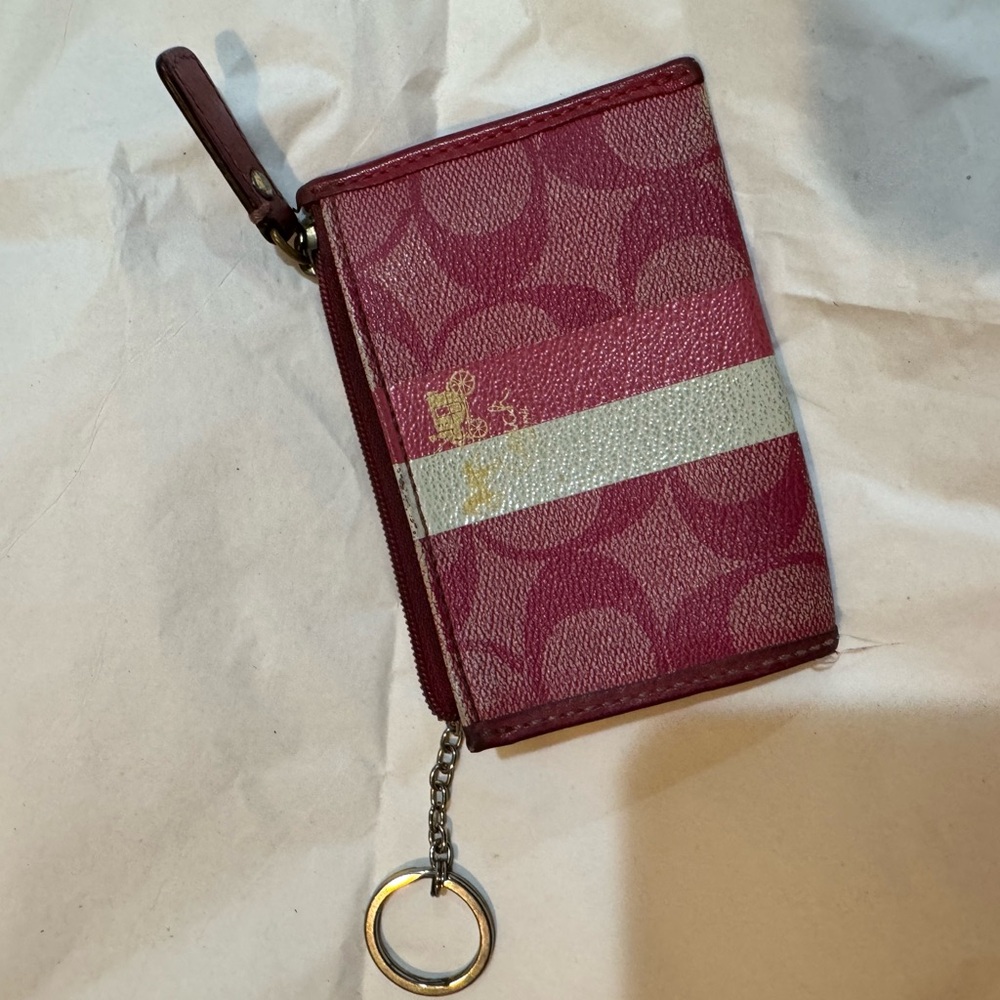 Coach small card and ring case